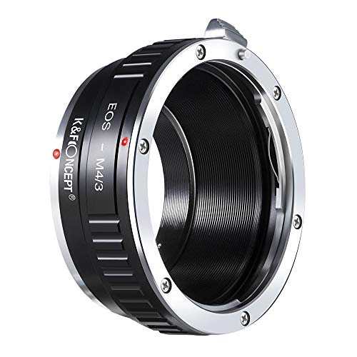 K&F Concept Adaptador para Montar Lentes Canon EF EF-S Mount a cuerpos de cámara Micro Cuatro Tercios (M4/3)