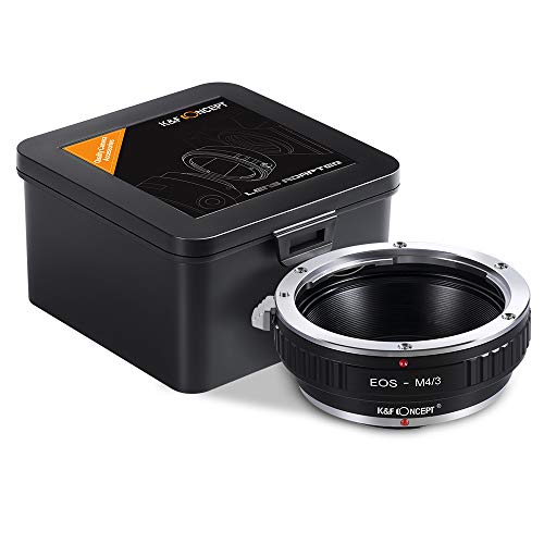 K&F Concept Adaptador para Montar Lentes Canon EF EF-S Mount a cuerpos de cámara Micro Cuatro Tercios (M4/3)
