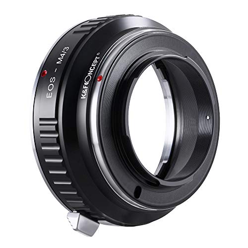 K&F Concept Adaptador para Montar Lentes Canon EF EF-S Mount a cuerpos de cámara Micro Cuatro Tercios (M4/3)