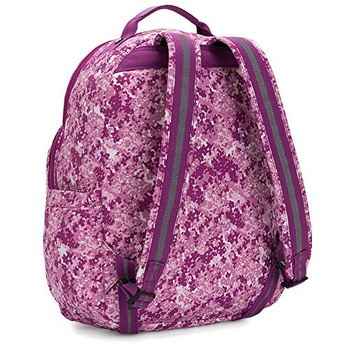 Kipling Seoul Mochila Escolar, Multicolor (Floral Pop)