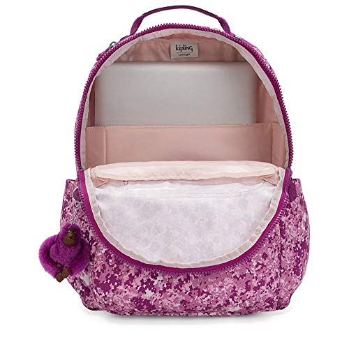 Kipling Seoul Mochila Escolar, Multicolor (Floral Pop)