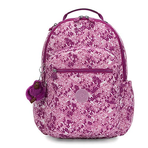 Kipling Seoul Mochila Escolar, Multicolor (Floral Pop)