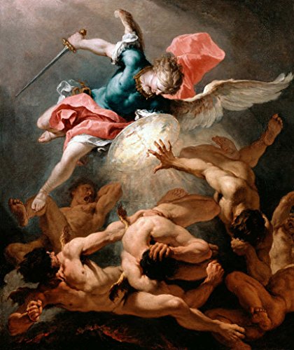 Kunst für Alle Impresión artística/Póster: Sebastiano Ricci The Fall of The Rebel Angels - Impresión, Foto, póster artístico, 85x100 cm