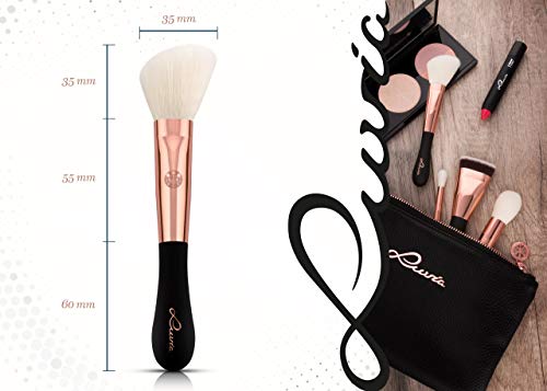 La Mejor Brocha para el Blush para Iluminar las Mejillas – Pincel para Blush en polvo, mineral y liquido – Contorno Mejillas – Brocha Blush Vegan Signature VS 213