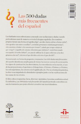 Las 500 dudas más frecuentes del español (GUÍAS PRÁCTICAS DEL INSTITUTO CERVANTES)