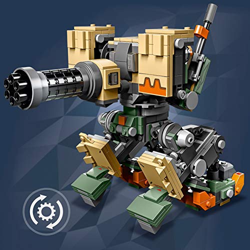 LEGO Overwatch - Bastion, Set de construcción del Personaje de Videojuego, incluye muñeco de juguete del pájaro Ganymede (75974)