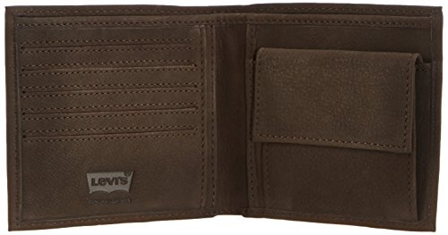LEVIS FOOTWEAR AND ACCESSORIES Vintage Two Horse Bifold, Monedero Unisex Adulto, Marrón (Dark Brown), 2x10x11 cm (W x H x L)