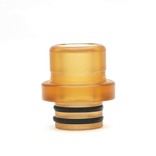 LITAO-EC, Vape Boquilla 510 Punta De Goteo para E-Cigarrillo 510 Atomizador De Hilo IJust S Kit Melo 4 TFV8 Vaporizador De Tanque De Bebé, Etc,Sin Tabaco ni nicotina (Color : Yellow in Clear)