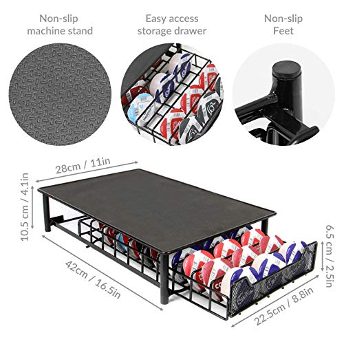 Maison & White Tassimo 60 Pod Holder | Cajón de cápsulas y soporte para máquina de café Negro