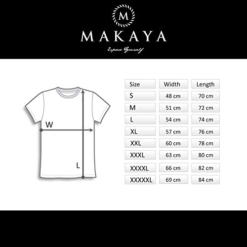 MAKAYA Oversize Top Manga Corta Talla Grande - Marilyn Monroe - Camiseta Tattoo Mujer Negro XL