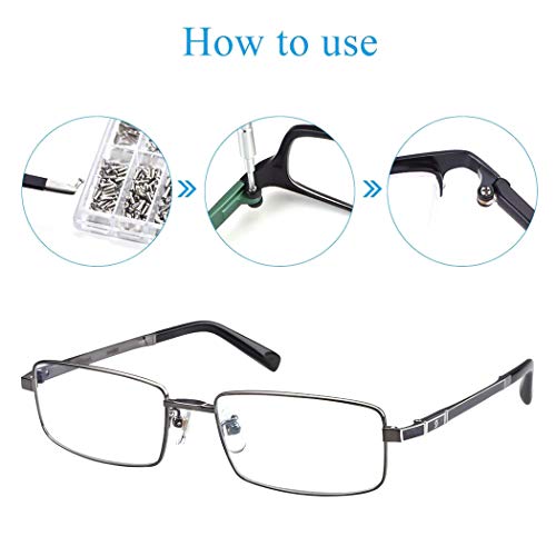 Malayas® 1000 Piezas Gafas Reloj TornillosTornillos Tuercas Reparación para el Reloj / Gafas/ Gafas de Sol/ Anteojos