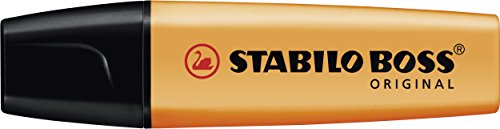 Marcador fluorescente STABILO BOSS Original - Caja con 10 unidades - Color naranja