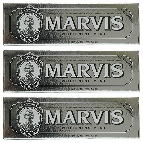 Marvis Toothpaste Whitening Mint 85ml, 3 - Pack (3 x 85ml)