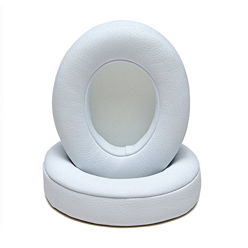 MMOBIEL Reemplazo de Almohadillas para Auriculares Compatible con Beats by Dr. Dre Solo 2/3 Inálambricos (Blanco)