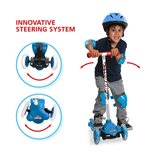 Mondo 18395 - Ultimate Spiderman Twist & roll, patinete 2 ruedas delanteras