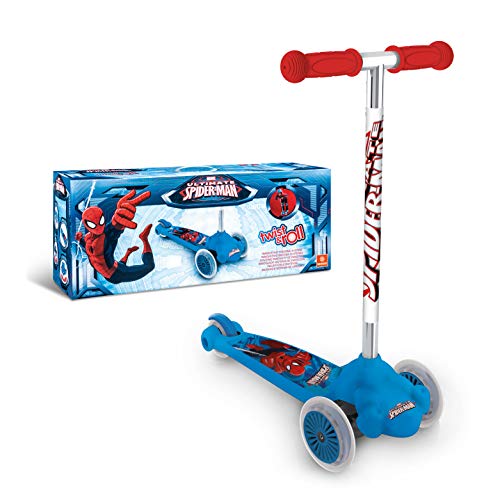 Mondo 18395 - Ultimate Spiderman Twist & roll, patinete 2 ruedas delanteras