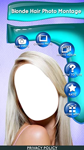 Montaje de fotos de cabello rubio