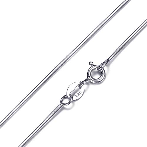 Morella Mujeres Collar de Letras Collar y Colgante Letra C de 925 Plata de Ley rodio Plateado 45 cm Longitud