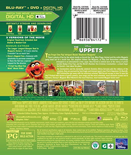Muppets: Most Wanted [Edizione: Stati Uniti] [USA] [Blu-ray]
