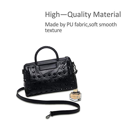 NICOLE & DORIS Bolsos de Cuero para Mujeres Bolsos de asa Superior Suave Barril Bolsos Totes Bolso de Mano