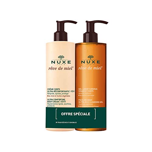 Nuxe Pack Rêve De Miel Crema Corporal 400ml + Gel Limpiador 400ml