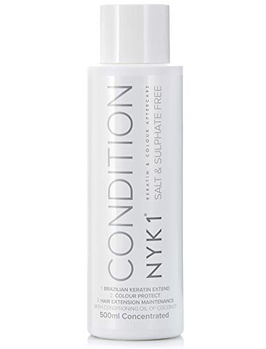 NYK1 Acondicionador Sin Sulfatos - Acondicionador Sin Sulfatos Ni Parabenos ni Siliconas (500ml) Post Keratina Alisado Brasileño Tratamiento Keratina Y Un Cabello De Colores Acondicionador Sin Sal
