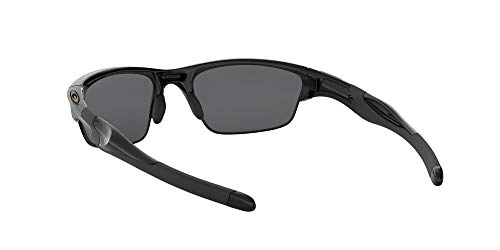 Oakley Half Jacket 2.0, Gafas de Sol para Ciclismo, Hombre, Polished Black Frame/Black Iridium Polarized Lens, 62 mm
