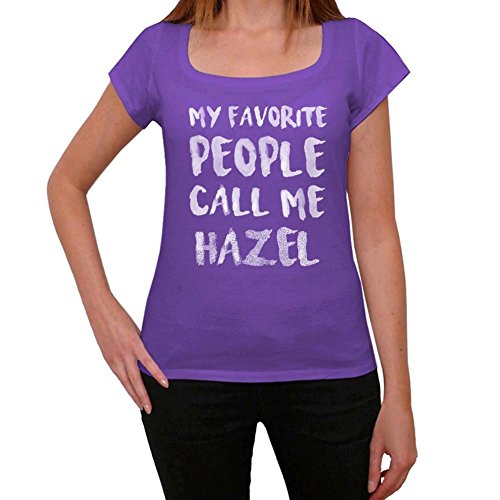 One in the City Hazel Mujer Camiseta Púrpura Regalo De Cumpleaños