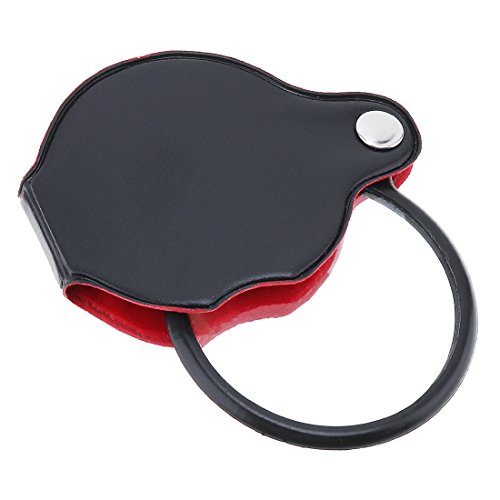 Origlam Verre optique 8 x Mini loupe de poche, loupe avec Corticale Housse de protection pour bureau/lecture/loisirs