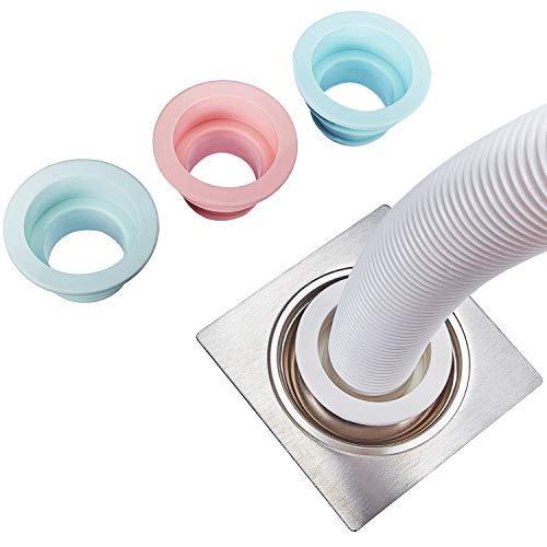 Outus 4 Piezas Anillo de Silicona Desodorante Tapón de Sellado de Lavadora Anillo de Sellado de Tubo de Desagüe para Baño Cocina Herramientas de Limpieza