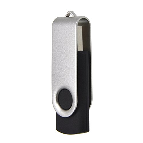 Pendrive 4GB 5 Piezas Memorias USB, Práctica y Portátil Rotatorio USB 2.0 Flash Drive 4 GB Pen Drives, Metal Llavero Memoria Externo Stick 4 Giga Almacenamiento de Datos (Plata,Azul,Rojo,Negro,Oro)