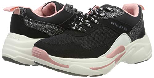 Pepe Jeans London Sinyu Girl Action, Zapatillas para Niñas, (Black 999), 33 EU