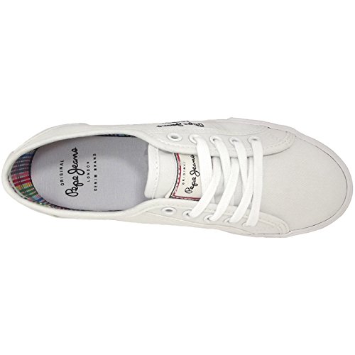 Pepe Jeans London, Zapatillas Mujer, Blanco (White), 39 EU