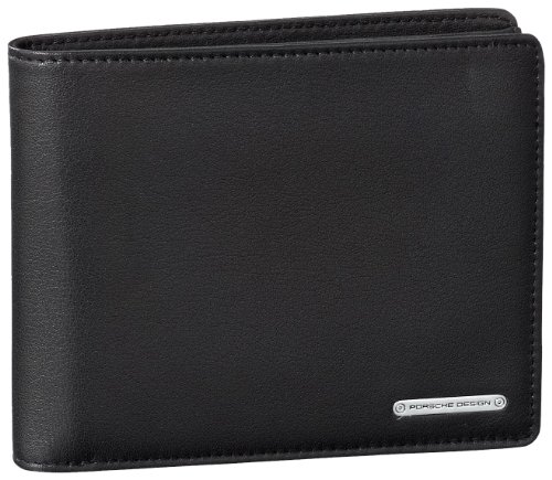 Porsche Design 09/18/09727-01 - Monedero de Cuero Unisex, Color Negro, Talla One Size