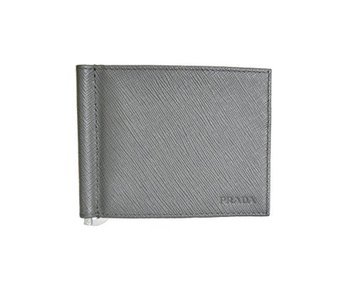 Prada 2MN077 - Cartera para hombre  Hombre Gris gris talla única