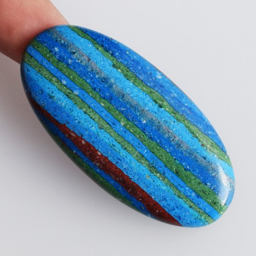 Pretty Look AG-9811 - Cabujón ovalado de calílica, tamaño 53 x 26 x 5,5 mm, piedra colgante