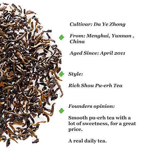 Pu-Erh Té Yunnan China - También Llamado Pu-Er - Pu Erh - Pu Er Hoja Suelta Chino 100g