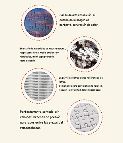Puzzle Clásico Adulto 1000 Piezas Arte De La Pintura Al Óleo De La Opinión De La Choza Del Bosque De La Orilla Pintura Art Deco Casera