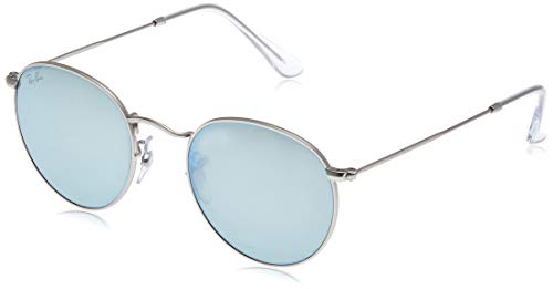Ray-Ban RB 3447 Gafas de sol, Matte Silver, 50 para Hombre