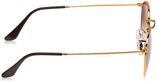 Ray-Ban Round Metal Gafas De Sol, Marron (Pink/Brown Gradient), 53 Unisex