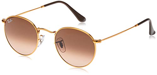 Ray-Ban Round Metal Gafas De Sol, Marron (Pink/Brown Gradient), 53 Unisex