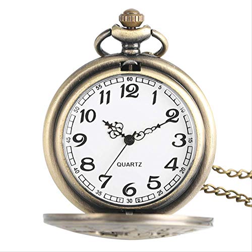 Regalo De La Manera Reloj De Bolsillo De Cobre Hueco Reloj De Bolsillo De La Vendimia del Cáncer De Cuarzo Medio Cazador De Steampunk Bronce Cangrejo Colgante Lindo