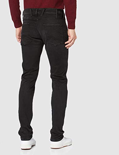 REPLAY Anbass Vaqueros Slim, Negro (Black 98), W32/L32 (Talla del Fabricante: 32) para Hombre