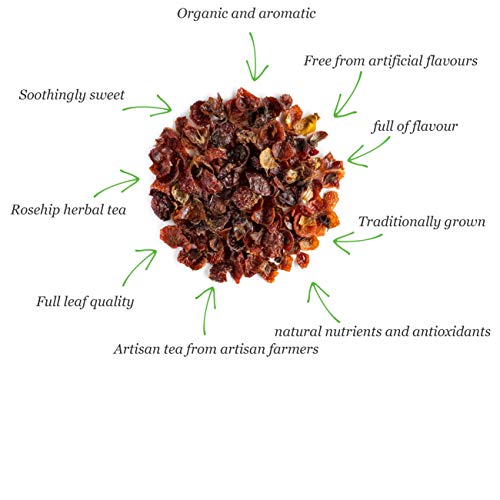 Rosa canina orgánica infusión - Dulce y calmante - Infusión de escaramujo - rosal silvestre tisana bio 200g