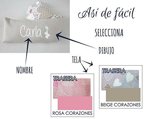Saco térmico de semillas personalizado"tela de corazones". Conocido como cojín térmico. Un producto 100% natural. Semillas de trigo y hierbas aromáticas. Regalo original y hecho a mano