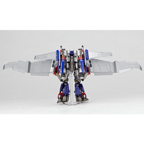 SCI-FI Revoltech Transformers oscuro de la versioen equipada Luna Optimus Prime Jetwing de la no-escala de ABS y PVC pintado de figuras de accioen legado de Revoltech