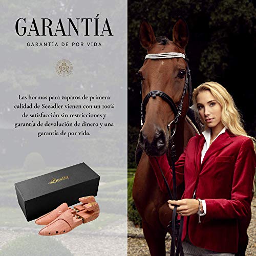 SEEADLER® Hormas Premium – Edición St. John de madera de cedro canadiense para zapatos para hombre en tallas 39 - 47 – la primera opción de calzado de alta calidad – garantía de 10 años Talla 42