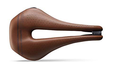 Selle Italia - Sillìn Bicicleta de Carretera Novus Boost Gravel Heritage Superflow, Rail TI 316 Tubo Ø7, Sillìn Corto Road Perfomance Fibra-tek Ligero, Comfort, Amortiguador