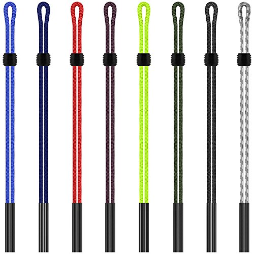 SENHAI 8 Pcs Sunglass Holder Correa, Multi-Color Ajustable con Seguridad en la Cuerda del cordón Retén de Las Lentes de la Cuerda para los Deportes y Actividades al Aire Libre-Kid, Hombres, Mujeres