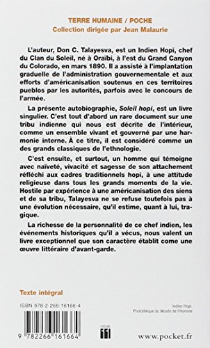 Soleil hopi : L'autobiographie d'un Indien Hopi (Pocket Terre Humaine)
